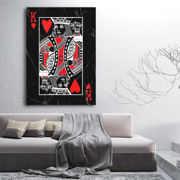 Red King of Hearts Art | MusaArtGallery™