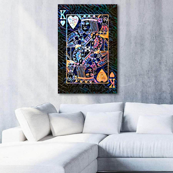 Colorful King of Hearts Art | MusaArtGallery™