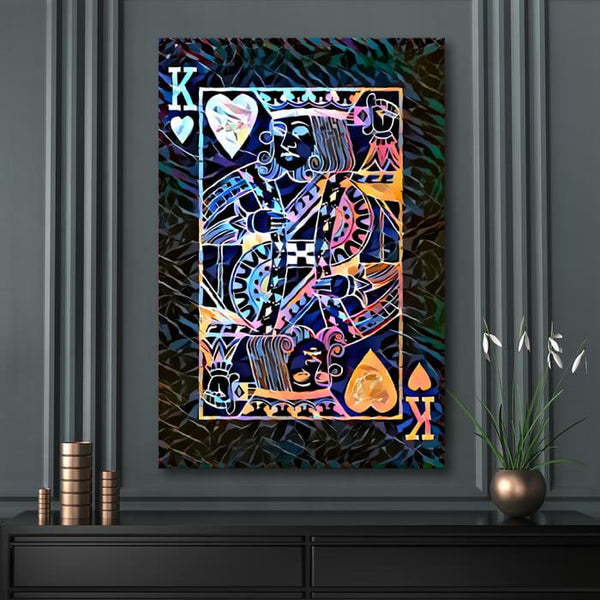 Colorful King of Hearts Art | MusaArtGallery™