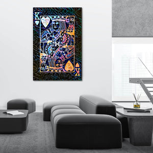 Colorful King of Hearts Art | MusaArtGallery™