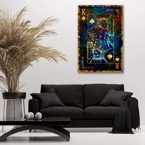 Gold King of Spades Art | MusaArtGallery™
