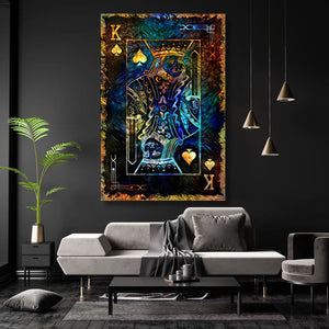 Gold King of Spades Art | MusaArtGallery™