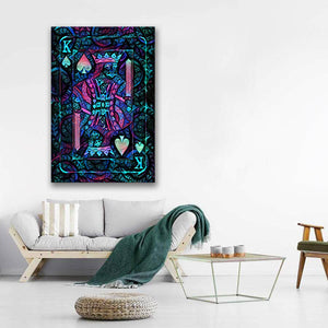 Blue King of Spades Art | MusaArtGallery™ 