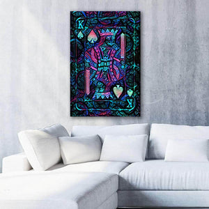 Blue King of Spades Art | MusaArtGallery™ 