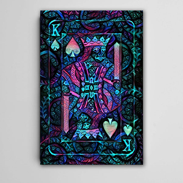 Blue King of Spades Art | MusaArtGallery™ 