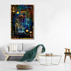 Gold King of Spades Art | MusaArtGallery™