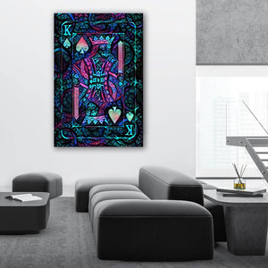 Blue King of Spades Art | MusaArtGallery™ 