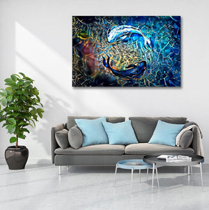 Koi Fish Painting On Canvas