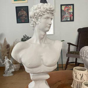 Large David Bust Statue