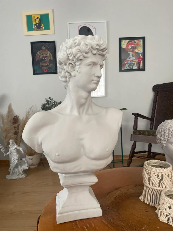 Large David Bust Statue