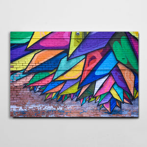 Leaf Graffiti Wall Art