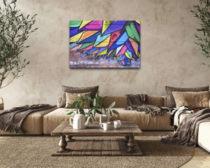 Leaf Graffiti Wall Art