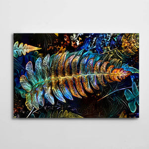 Large Leaf Wall Decor - Modern Art On Canvas | MusaArtGallery™