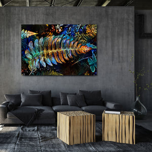 Large Leaf Wall Decor - Modern Art On Canvas | MusaArtGallery™