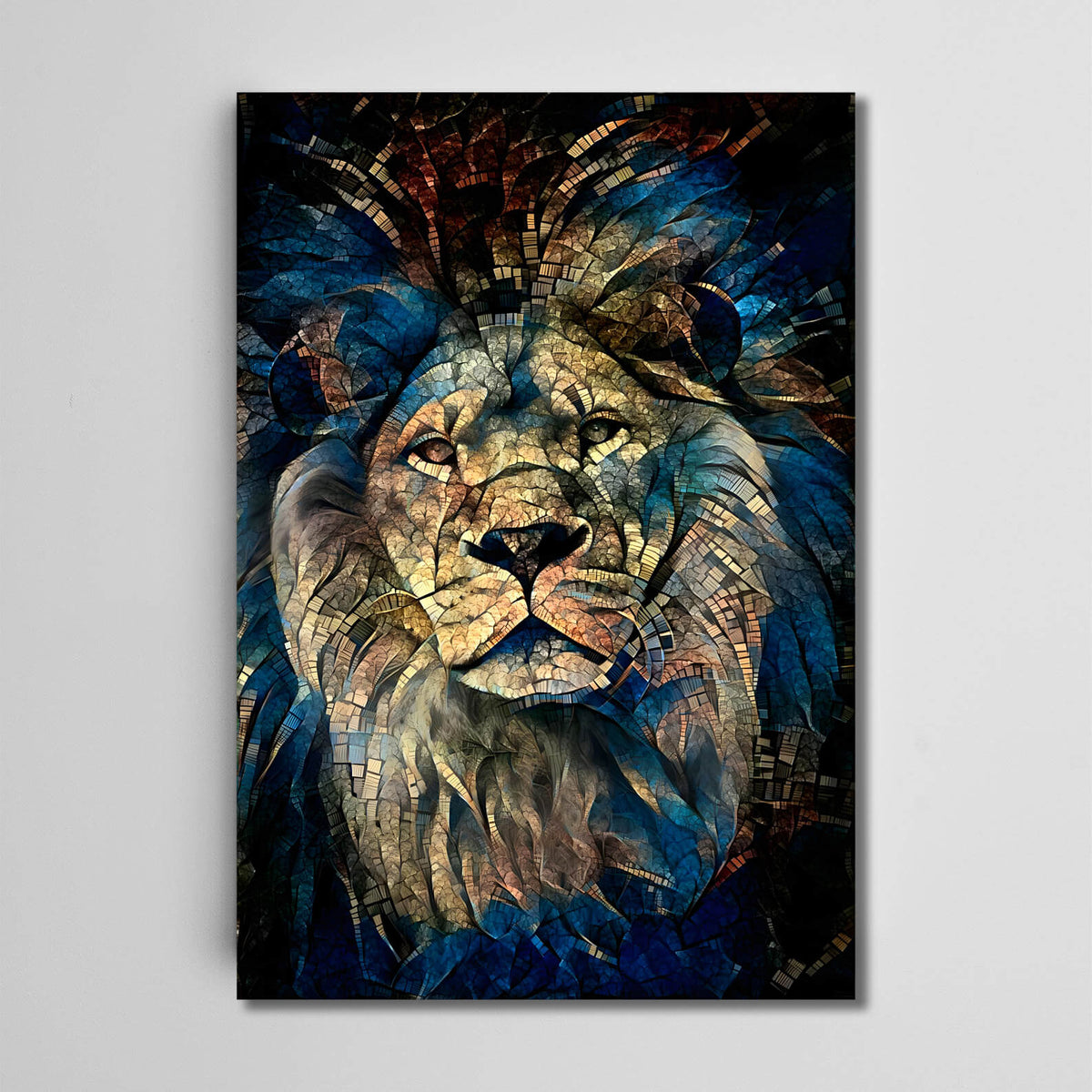 Lion Face Wall Art- Lion Canvas | MusaArtGallery™