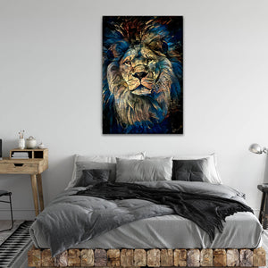 Lion Face Wall Art- Lion Canvas | MusaArtGallery™
