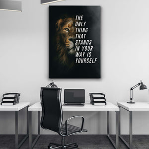 Lion Motivational Art - Lion Canvas