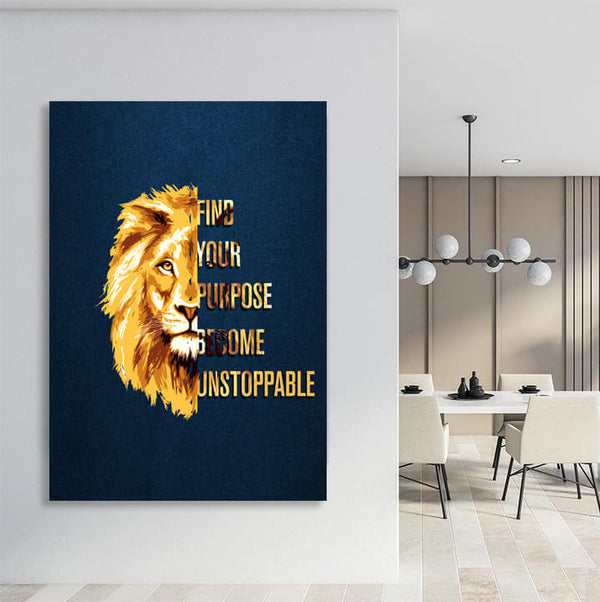 Lion Quote Canvas - Lion Canvas