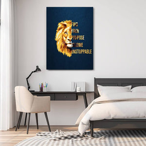 Lion Quote Canvas - Lion Canvas