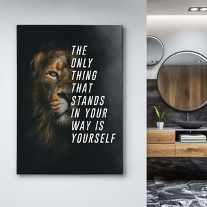 Lion Motivational Art - Lion Canvas