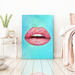 Candy Lips Wall Art - Lips Canvas | MusaArtGallery™