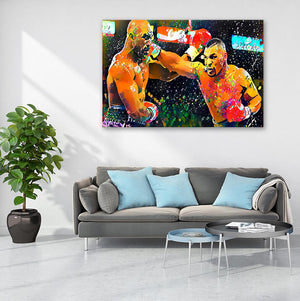 Mike Tyson Pop Art Punch- Mike Tyson Canvas