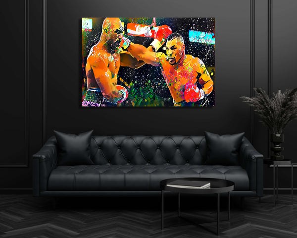 Mike Tyson Pop Art Punch- Mike Tyson Canvas