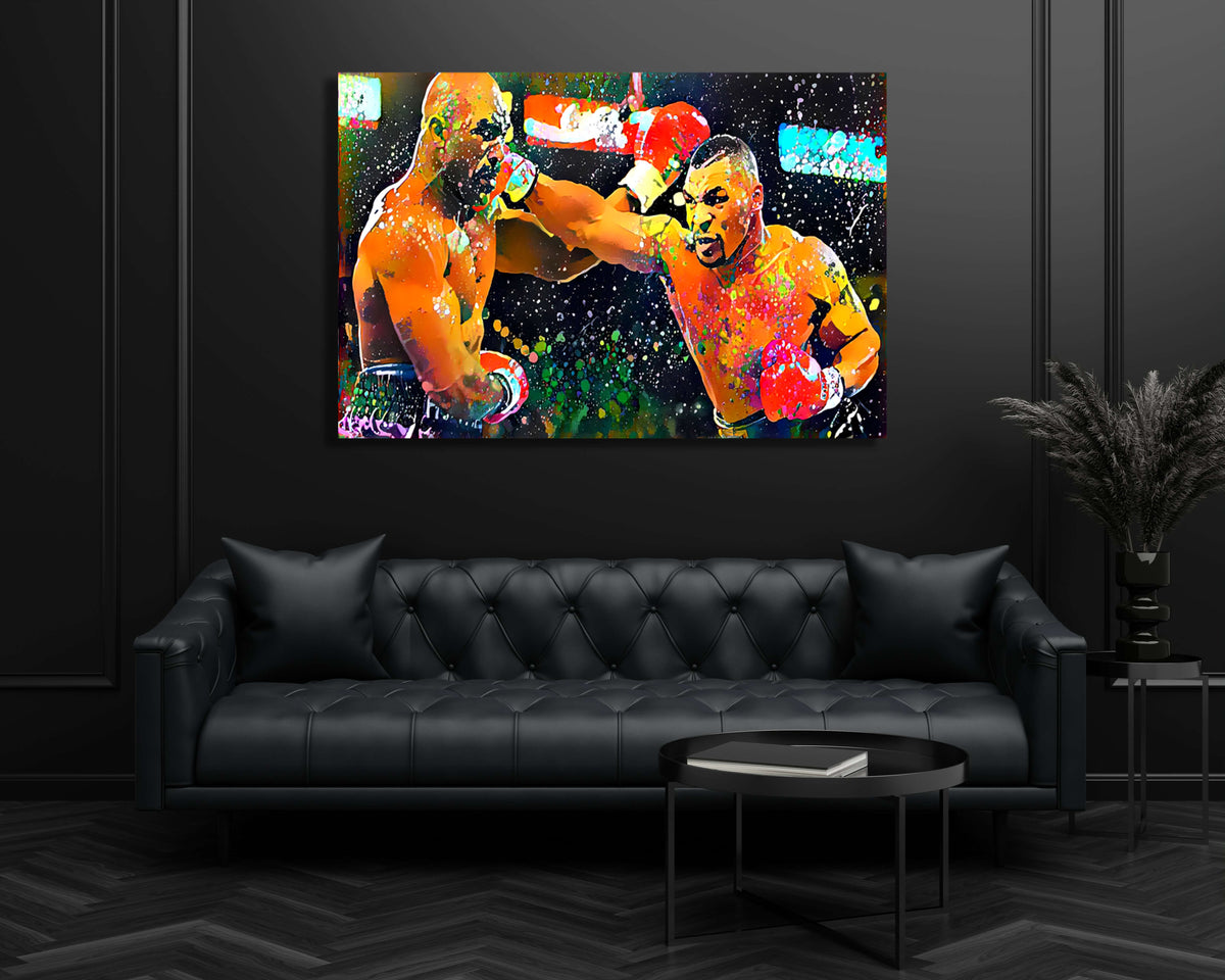 Mike Tyson Pop Art Punch - Mike Tyson Canvas | MusaArtGallery™