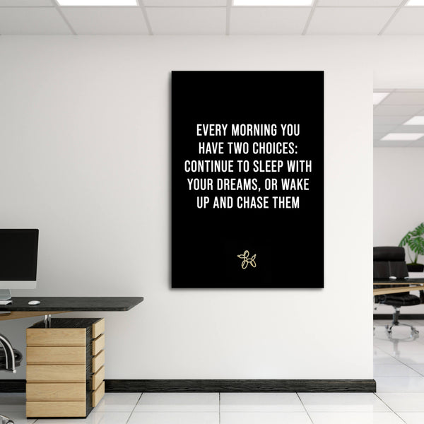 Morning Quote Canvas - Motivational Wall Art