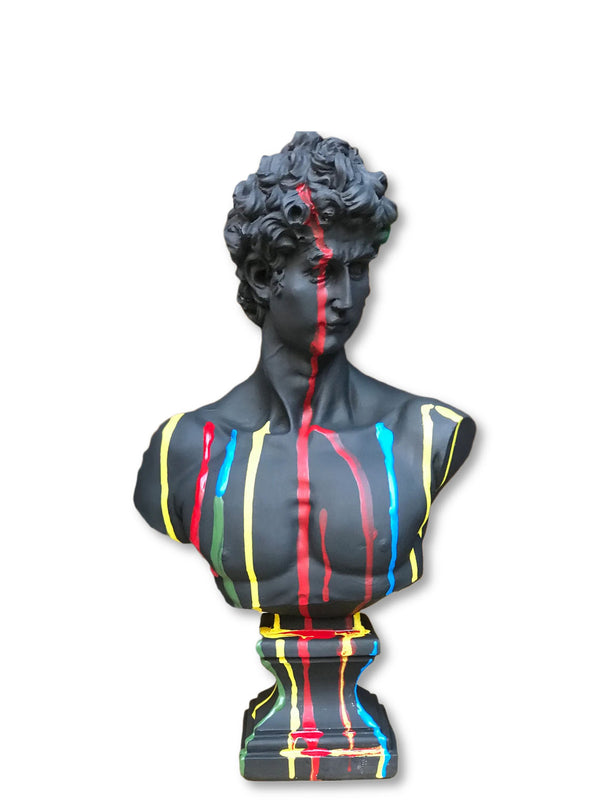 Multicolor David Bust Statue - David Bust Statue for sale