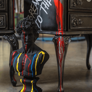 Multicolor David Bust Statue - David Bust Statue for sale