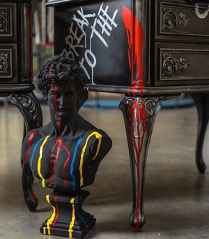 Multicolor David Bust Statue - David Bust Statue for sale