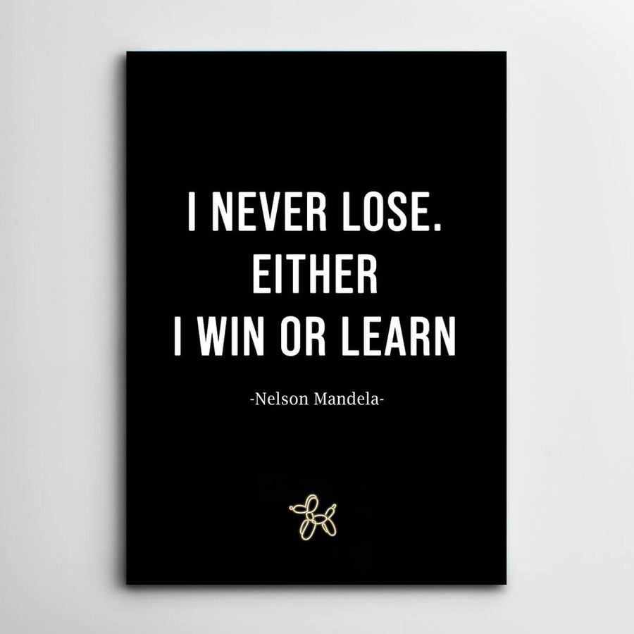 Nelson Mandela Quote Canvas - Motivational Art 