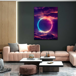 Neon Circle Canvas Print