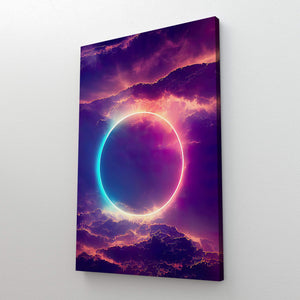 Neon Circle Canvas Print