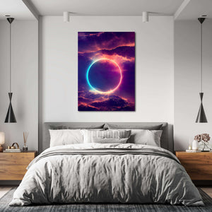 Neon Circle Canvas Print