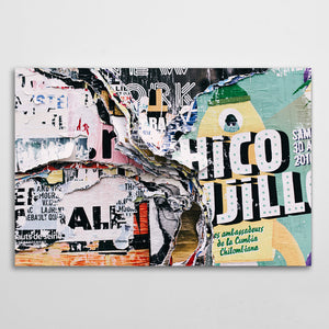 Newspaper Graffiti Wall Art