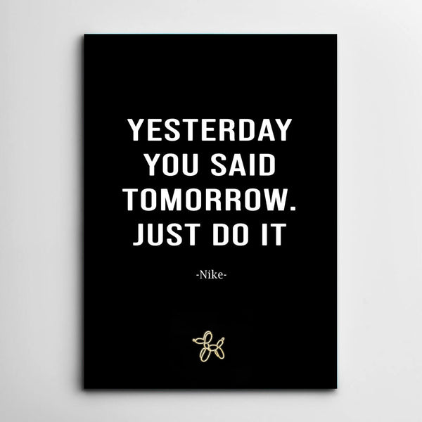 Nike Quote Canvas - Motivational Art