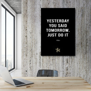 Nike Quote Canvas - Motivational Art