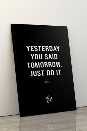 Nike Quote Canvas - Motivational Art