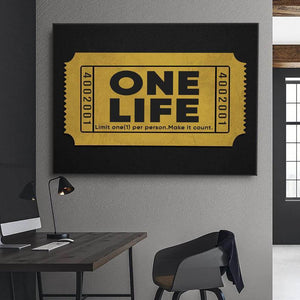 One Life Canvas - Motivational Wall Art