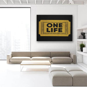 One Life Canvas - Motivational Wall Art