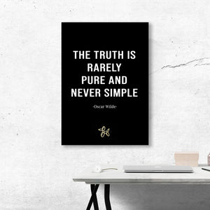 Oscar Wilde Quote Canvas - Motivational Art
