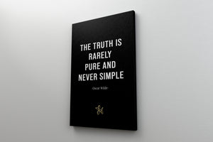 Oscar Wilde Quote Canvas - Motivational Art