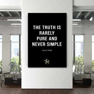 Oscar Wilde Quote Canvas - Motivational Art