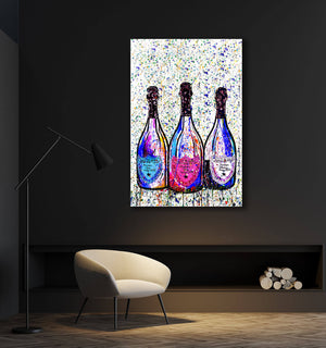 Champagne Canvas Pop- Fashion Wall Art