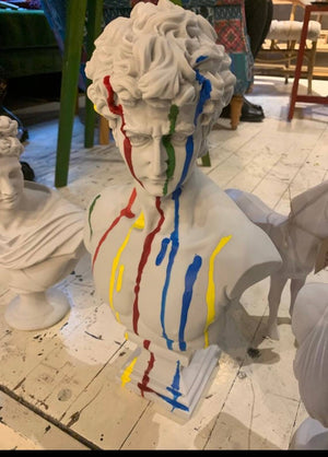 Colorful David Bust Statue - David Bust Statue For Sale