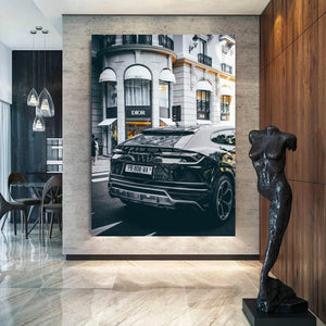 Dior Store Lamborghini canvas 