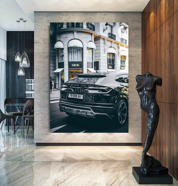 Dior Store Lamborghini canvas 