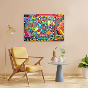 Psychedelic Graffiti Wall Art